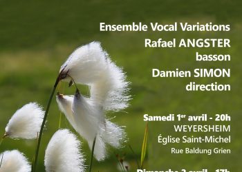 Ensemble Vocal Variations – concerts les 1/04/23 à Weyersheim et 2/04/23 Strasbourg