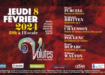 Ensemble instrumental Volutes – concert 8/02/24 Escale à Strasbourg