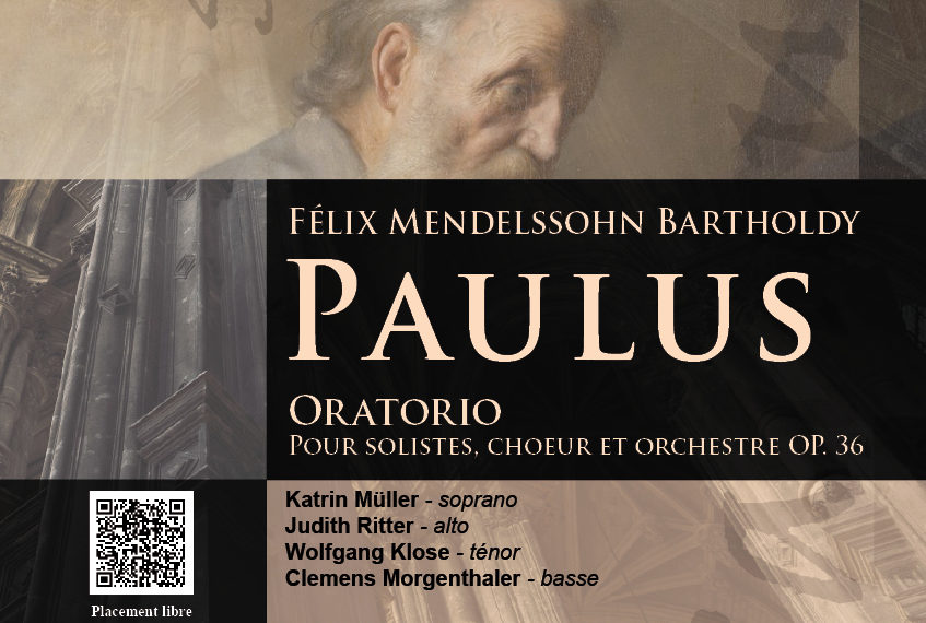 VOX RHENI – Oratorio « Paulus » de Mendelssohn-Bartholdy – 15 et 16/11/25